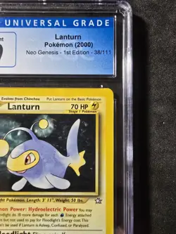 Lanturn #38/111 1st Edition- Pokemon (2000) Neo Genesis CGC 9 Mint!💎 - Image 4