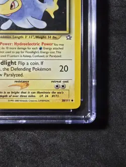 Lanturn #38/111 1st Edition- Pokemon (2000) Neo Genesis CGC 9 Mint!💎 - Image 5
