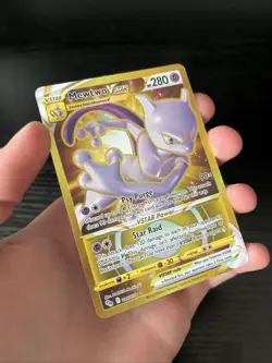 Pokemon Go Mewtwo VSTAR 86/78 Secret Rare TCG Card - NM - Image 3