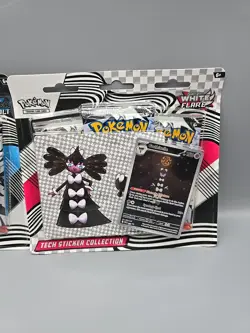Pokemon Black Bolt & White Flare Tech Sticker Collection [LOT OF 2] Sealed New - Image 3