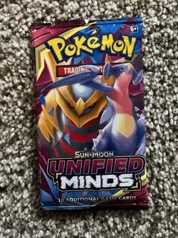 2019 POKEMON SUN & MOON UNIFIED MINDS BOOSTER PACK, FACTORY SEALED, 10 cards - Image 1