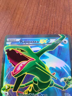 FULL ART Rayquaza EX ULTRA RARE 104/108 Pokemon XY Roaring Skies - Image 2