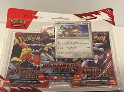 Pokemon TCG: Scarlet & Violet - Destined Rivals 3 Pack Blister Kangaskhan X10 - Image 3