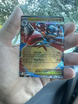 Pokemon TCG Mega Evolution Mega Lucario ex 077/132 English NM - Image 1