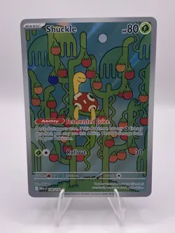 Shuckle 136/132 - ME01: Mega Evolution Pokemon Illustration Rare Holo NM! - Image 1