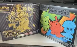 Paldea Evolved Etb and Surging Sparks Etb Pokemon TCG - Image 1