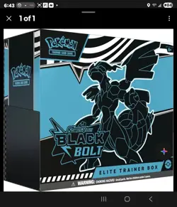Pokemon TCG Scarlet & Violet 10.5 Black Bolt Elite Trainer Box Ships 07/18/2025 - Image 1