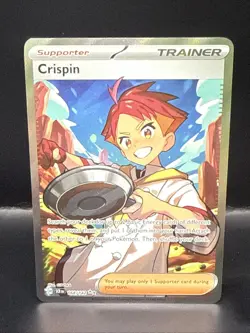 Pokemon TCG Stellar Crown Crispin Full Art Ultra Rare Card 164/142 - Image 2