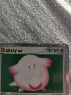 Pokemon Chansey ex Trading Card 120 HP Healing Egg Double-edge - Image 3