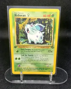 Nidoran 1st Edition 57/64 Jungle WOTC Pokemon Card - Image 1