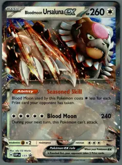 Bloodmoon Ursaluna ex 177 Sv: Scarlet & Violet Promo Cards Holo - Image 1