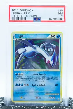 PSA 7 LUGIA 15/95 Holo Rare Call of Legends Set 2011 - Pokemon Card - Image 1