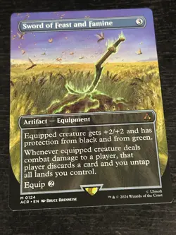 Sword of Feast and Famine (Borderless) - ACR #124 Mythic - NM Assassin's Creed - Image 5