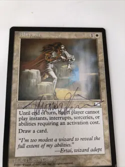 1x Signed Abeyance LP Weatherlight Thomas Gianni MTG Magic Reserved List 2 - Image 2