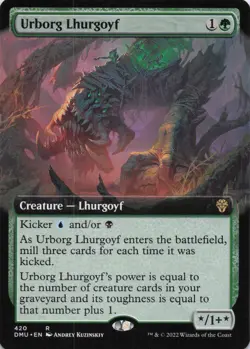 Urborg Lhurgoyf (Extended Art) R Dominaria United # 420 NM Normal - Image 1