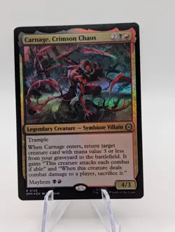 Magic the Gathering Spiderman | Carnage, Crimson Chaos FOIL | Pack fresh NM - Image 1