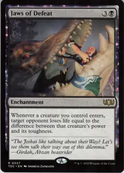 Jaws of Defeat R Commander: Tarkir: Dragonstorm 27 Near Mint MTG - Image 1