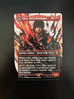 MTG - Clive, Ifrit's Dominant (Borderless) - Final Fantasy - Image 1