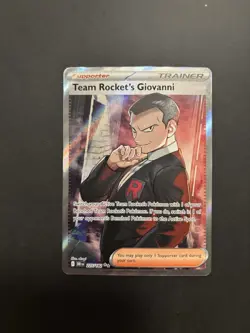 Pokemon TCG Team Rocket’s Giovanni 225/182 Destined Rivals Full Art Trainer - Image 1