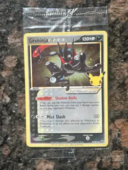 SEALED Pokemon Greninja Gold Star Holo Promo Black Star SWSH144 Celebrations - Image 1