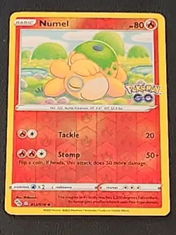 Numel (Peelable Ditto) 013/078 Pokemon Go Reverse Holo Pokemon TCG NM - Image 1