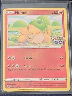Numel (Peelable Ditto) 013/078 Pokemon Go Reverse Holo Pokemon TCG NM - Image 3