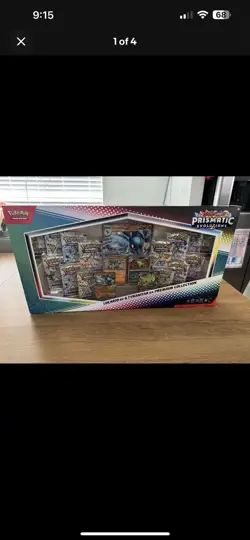 Pokemon Prismatic Evolution Lucario Ex Tyranitar Ex Premium Collection IN HAND - Image 1