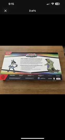 Pokemon Prismatic Evolution Lucario Ex Tyranitar Ex Premium Collection IN HAND - Image 3