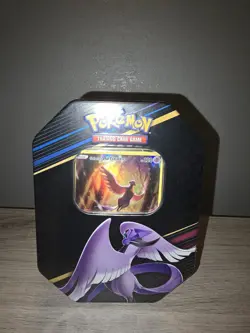 Pokemon TCG Crown Zenith Tin Galarian Articuno New Sealed with Promo/ 4 Packs - Image 1