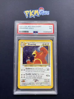 Pokemon TCG Ursaring Neo Discovery 15/75 Holo PSA 7 NM. - Image 1