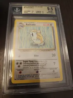 Pokemon TCG Raticate Legendary Collection 61/110 Regular Uncommon BGS 9.5 - Image 1