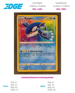 Kyogre 021/072 Pokemon TCG Amazing Rare Shining Fates Near Mint - Image 3