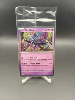 Xerneas 064/132 SEALED Pokemon: Mega Evolution Stamped Promo - Best Buy Promo - Image 1