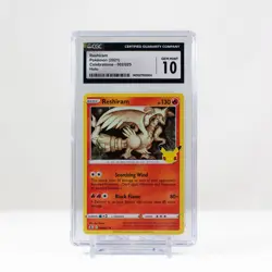 Pokemon Reshiram Holo #002 Celebrations 2021 - CGC 10 Gem Mint - Image 2