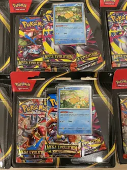 Pokemon Mega Evolution 3-Pack Blister (Psyduck) - Brand New, Sealed - Lot Of 12 - Image 2