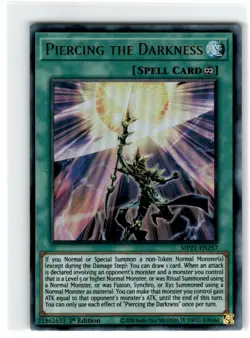 Yu-Gi-Oh! Piercing The Darkness Ultra Rare MP21-EN257 Moderately Played 1st - Image 1
