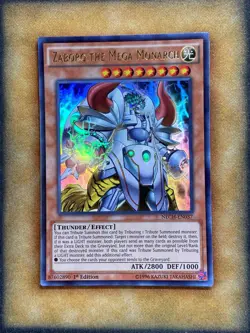 Yugioh Zaborg the Mega Monarch NECH-EN037 Ultra Rare 1st Ed LP - Image 1