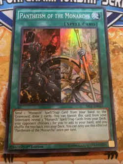Yugioh Pantheism of the Monarchs SR01-EN023 1st Edition NM - Image 1