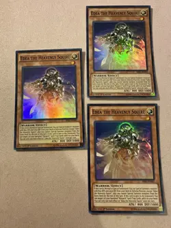 Yu-Gi-Oh! 3x Edea the Heavenly Squire SR01-EN003 Super Rare 1st Ed VLP/NM - Image 1