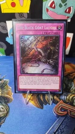 Yu-Gi-Oh TCG The Black Goat Laughs PHNI-EN078 1st Edition - Secret Rare - Image 3