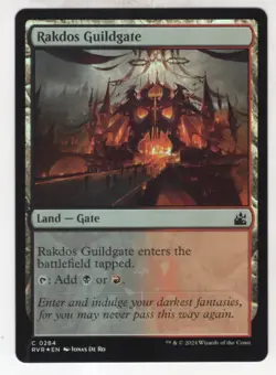 MTG Ravnica Remastered Foil Card #284 Rakdos Guildgate - Image 1