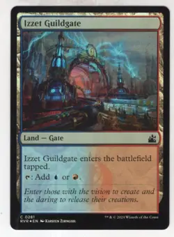 MTG Ravnica Remastered Foil Card #281 Izzet Guildgate - Image 1