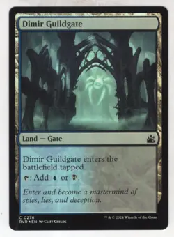 MTG Ravnica Remastered Foil Card #276 Dimir Guildgate - Image 1