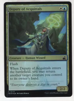 MTG Ravnica Remastered Foil Card #177 Deputy of Acquittals - Image 1