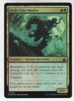 MTG Ravnica Remastered Foil Card #219 Scab-Clan Mauler - Image 1