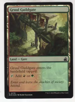 MTG Ravnica Remastered Foil Card #279 Gruul Guildgate - Image 1