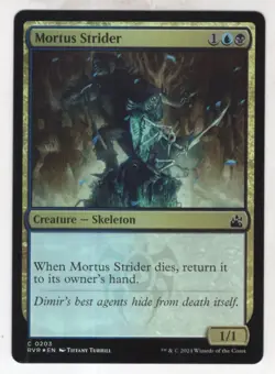 MTG Ravnica Remastered Foil Card #203 Mortus Strider - Image 1