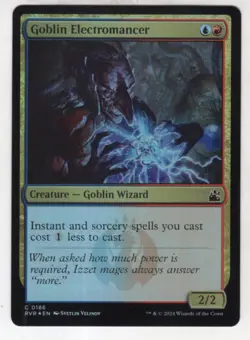MTG Ravnica Remastered Foil Card #186 Goblin Electromancer - Image 1