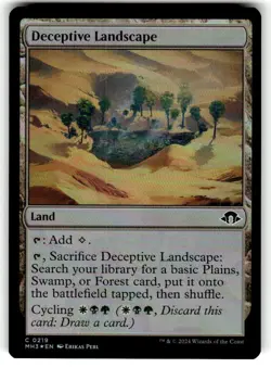 Deceptive Landscape Modern Horizons 3 Foil MTG - Image 1