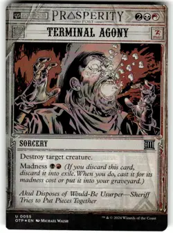 Terminal Agony Outlaws of Thunder Junction: Breaking News Foil MTG - Image 1